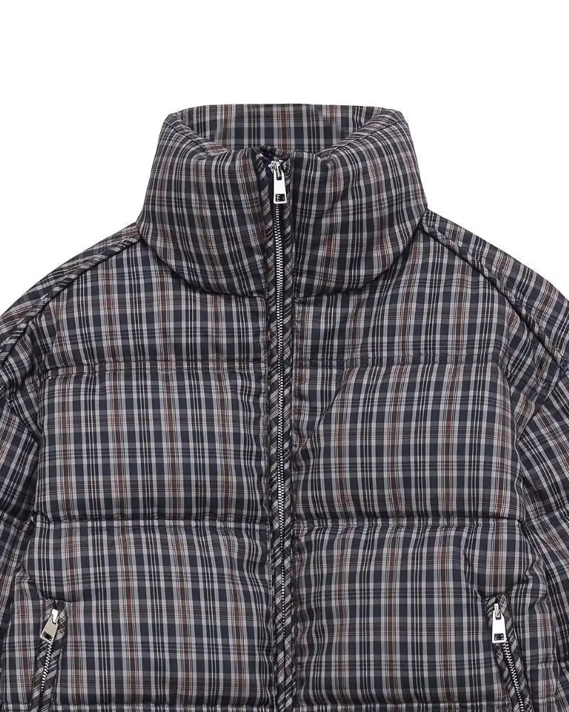 Sabrina Plaid Puffer Jacket