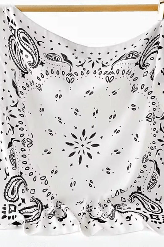 SOKYND Adaure Paisley Knitted Bandana Scarf AccessoriesSOKYND-744855-WHI-ONESIZ-13783WhiteOne Size