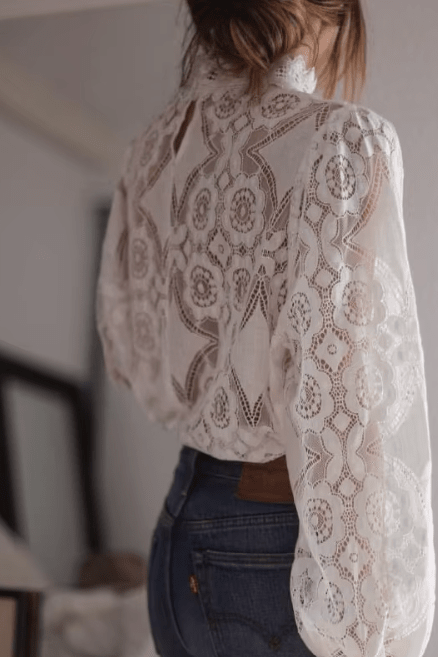SOKYND Andy Long Sleeve Sheer Lace Top TopsyT1773141022777151867WhiteXS