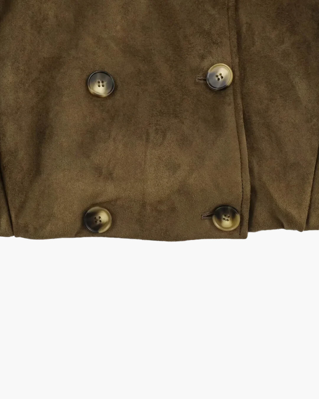 SOKYND Belinda Retro Faux Suede Cropped Trench JacketSOKYND-205527-L-OS-15447L