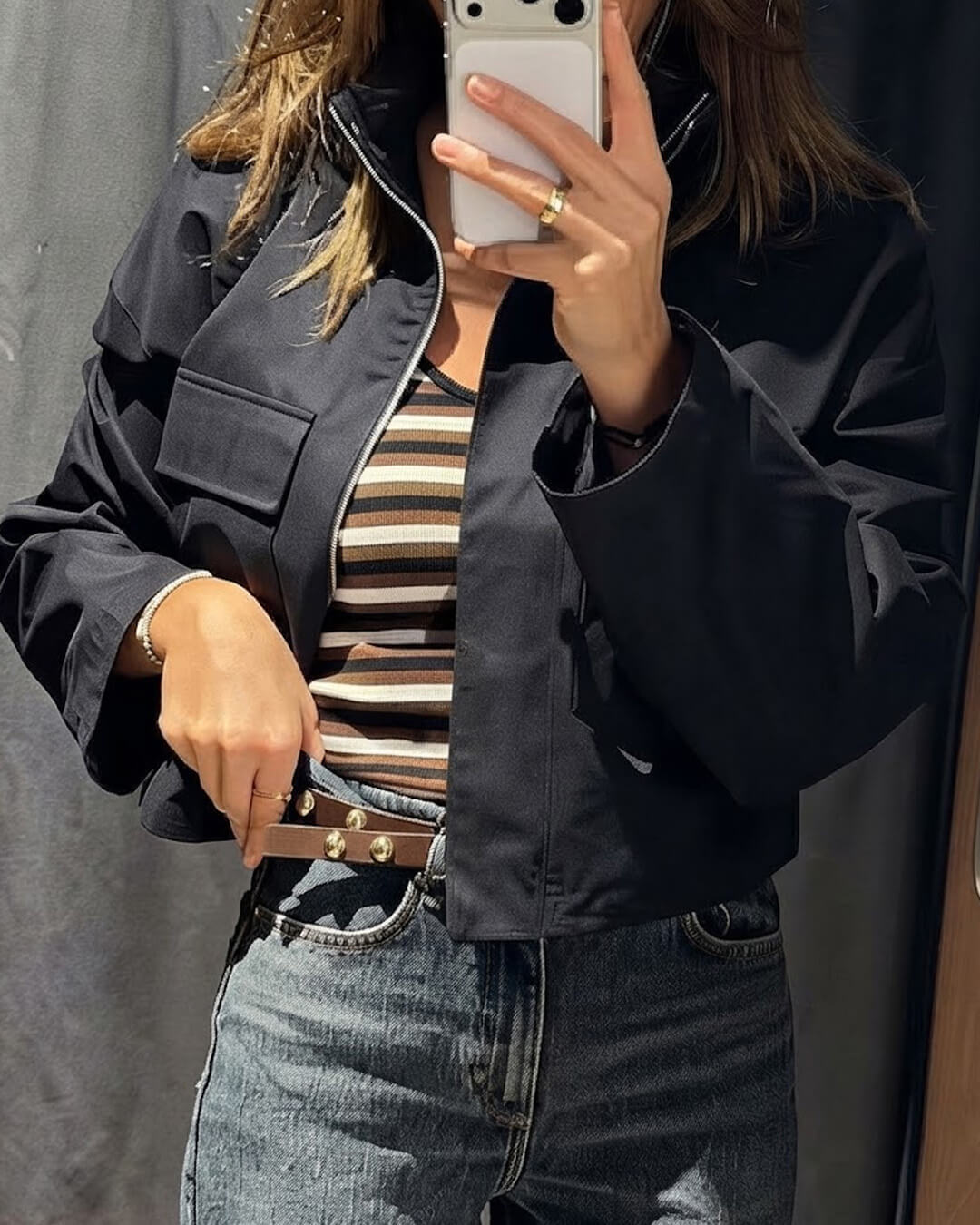 SOKYND Bridget Slouchy Cropped Jacket JacketSOKYND-313879-BLA-XS-53111BlackXS