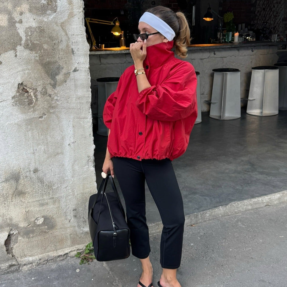SOKYND Celeste High - Neck Jacket Coats & JacketsRedS