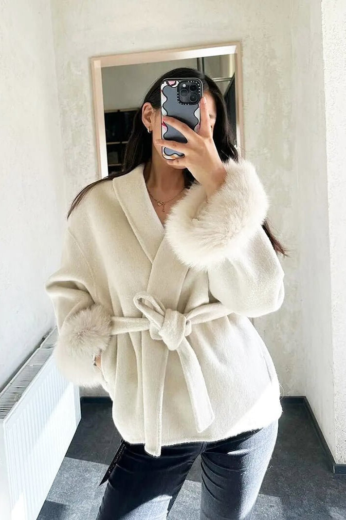 SOKYND Ellianna Faux Fur Coat Coats & JacketsoX1767356248752421867BrownS