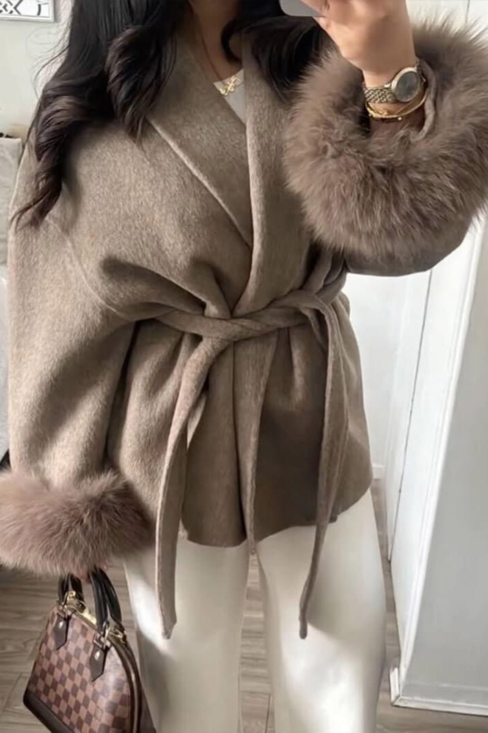 SOKYND Ellianna Faux Fur Coat Coats & JacketsoX1767356248752421867BrownS