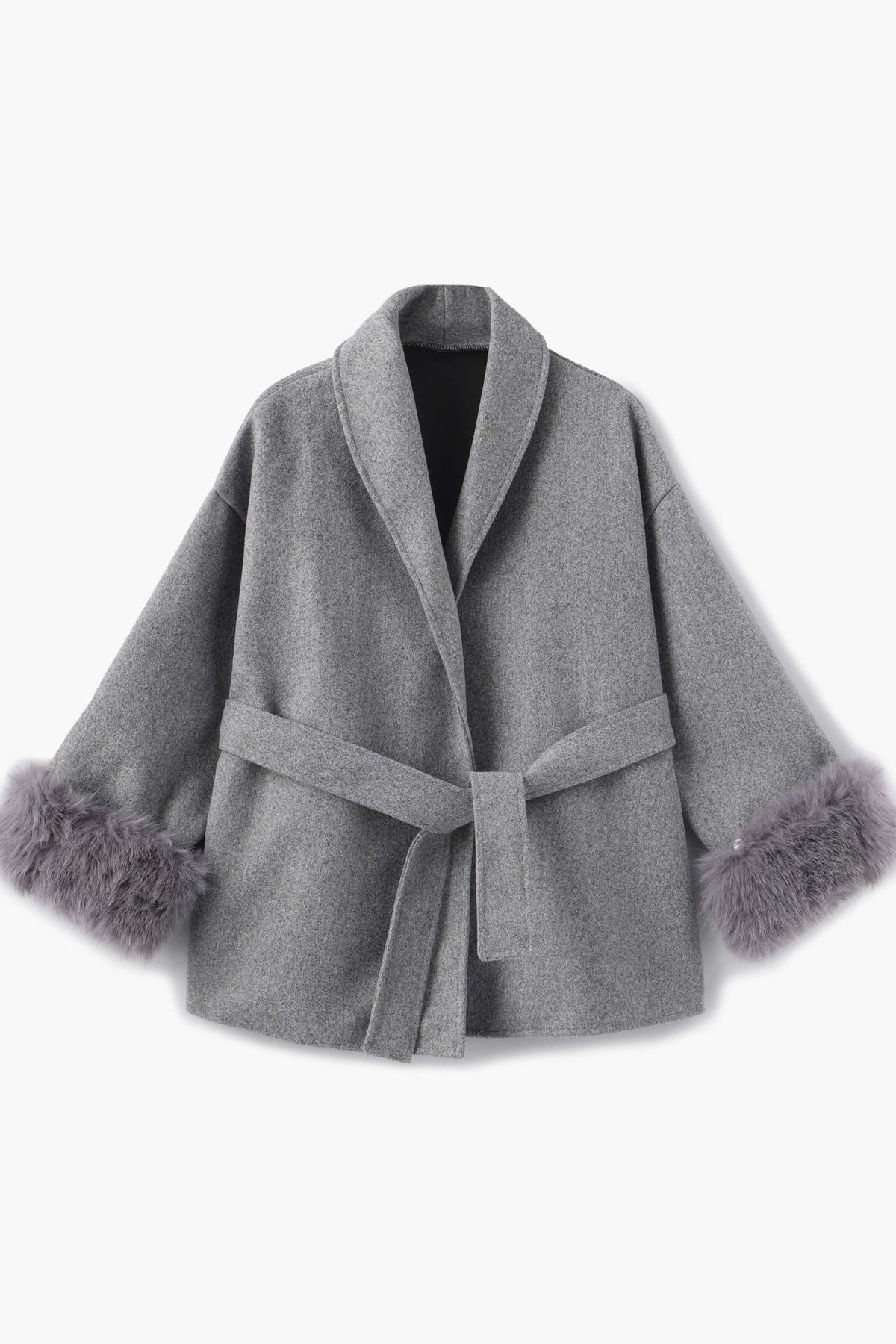 SOKYND Ellianna Faux Fur Coat Coats & JacketsCm1767356248751930600GrayS