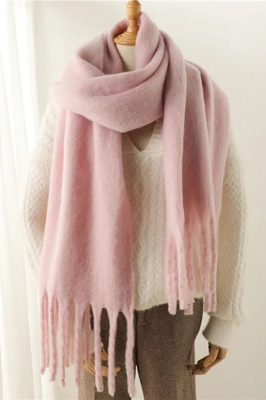SOKYND Emilia Tasseled Winter Scarf AccessoriesSOKYND-388311-BLA-OS-71703Black
