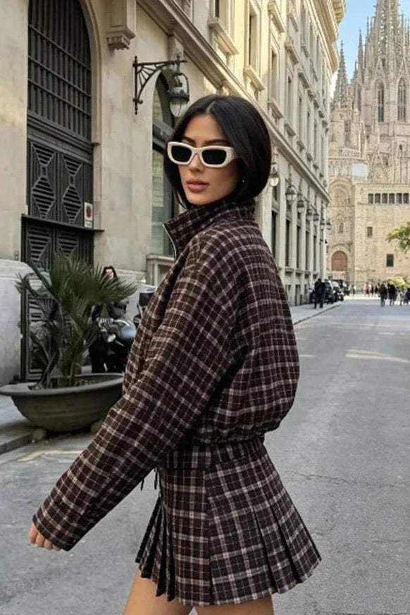 SOKYND Eva Checked Jacket & Skirt Set JacketSOKYND-588695-JAC-XS-95895Jacket OnlyXS