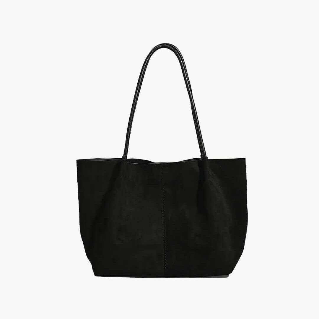 SOKYND Gina Suede Tote with Pouch BagSOKYND-414231-BLA-OS-44823Black
