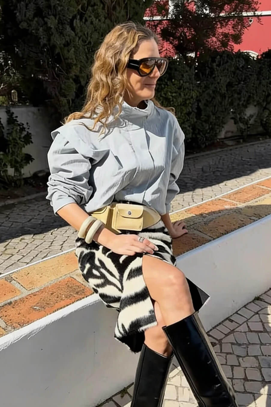 SOKYND Halia High Collar Cropped Jacket Coats & JacketsLight BlueL