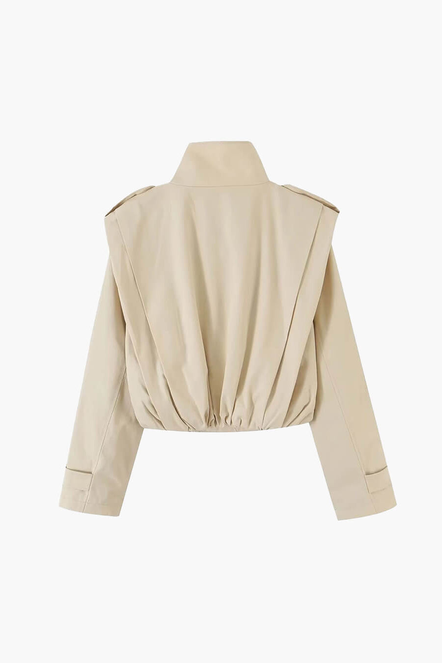SOKYND Isabel Pleated High Collar Trench Coat CoatSOKYND-603287-BEI-XS-41143BeigeXS