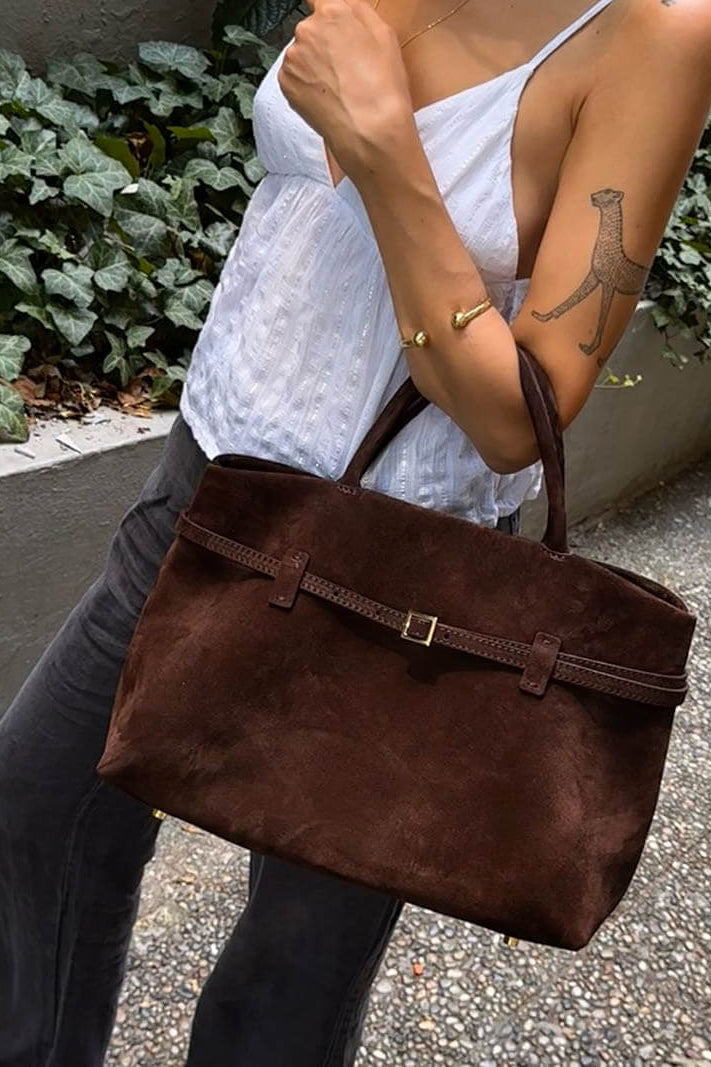 SOKYND Isabel Suede Bag BagSOKYND-234071-BRO-R-74199BrownRegular