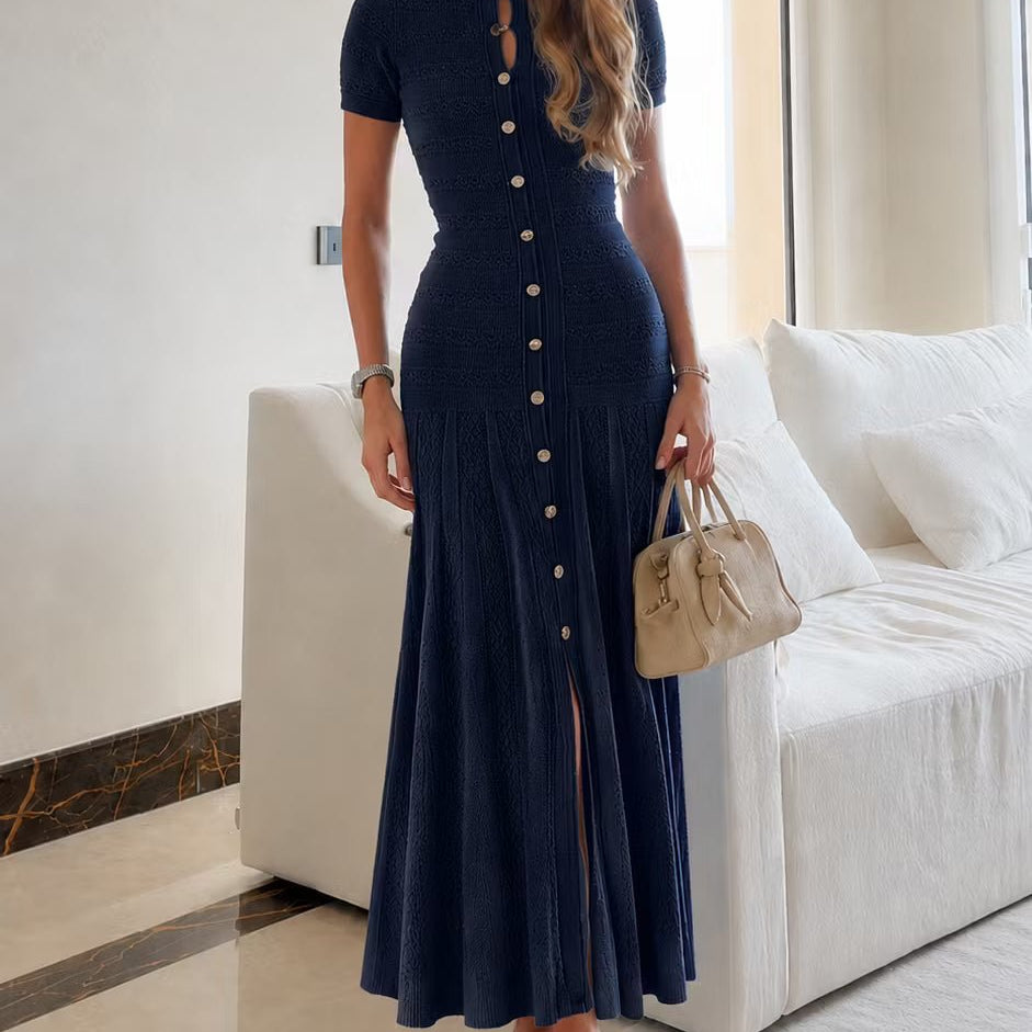 SOKYND Layla Ribbed Knit Midi Dress DressesSOKYND-409943-NAV-XS-45015NavyXS
