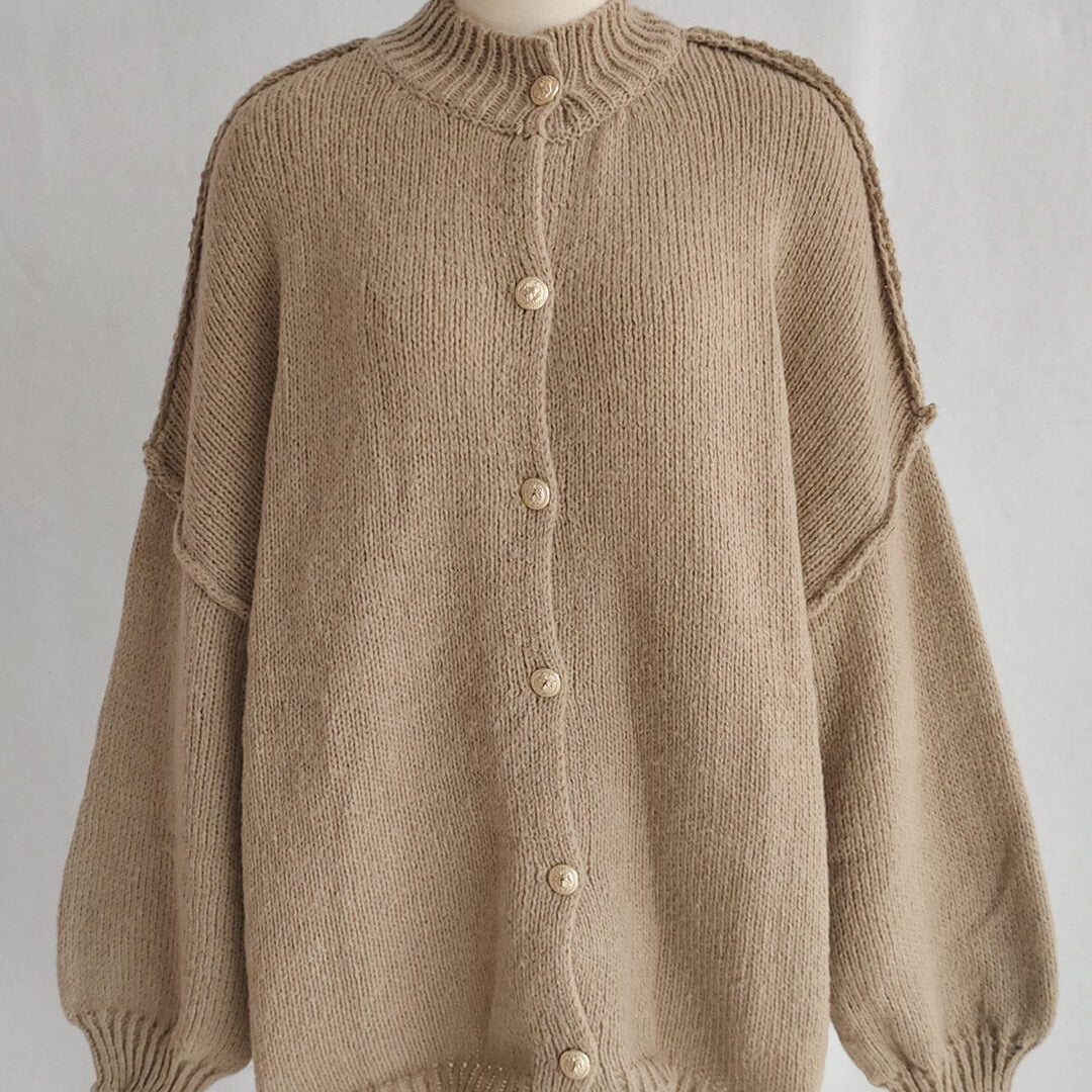 SOKYND Lisa Long Cardigan Knit CardiganSOKYND-458967-KHA-S-27607KhakiS