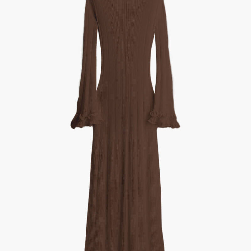 SOKYND Marei Maxi Dress DressBrownS