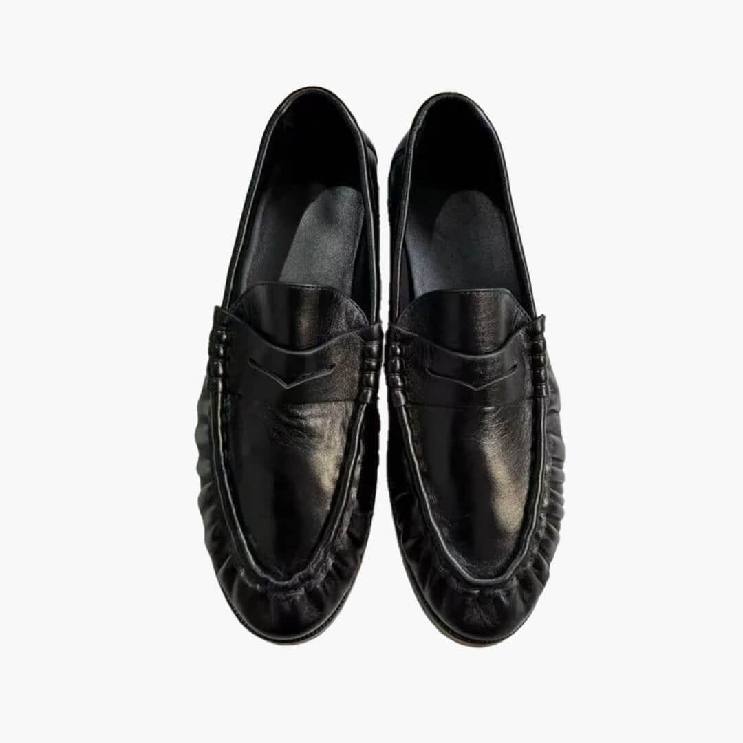 SOKYND Melissa Faux Leather Slip-On Loafers ShoesSOKYND-089367-BLA-35-02999Black35