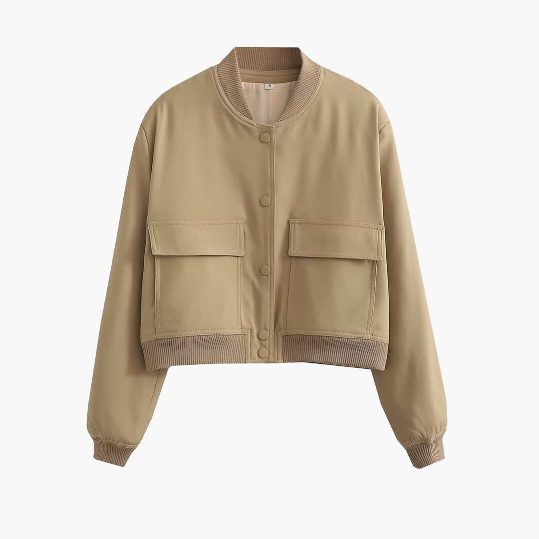 SOKYND Mila Bomber Jacket JacketSOKYND-445335-LAT-S-52407LatteS