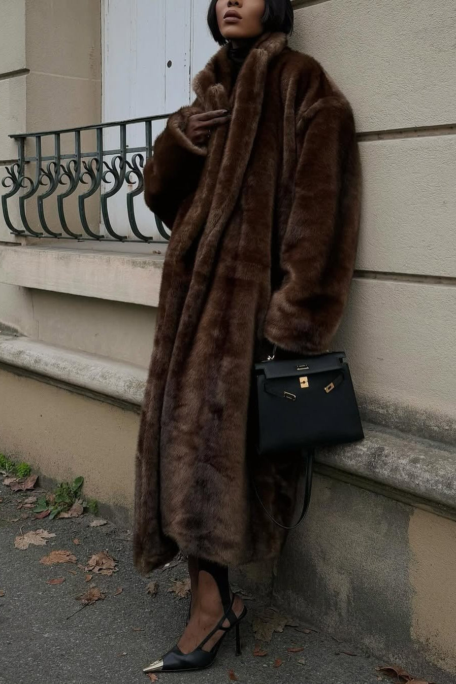 SOKYND Mina Faux Fur Maxi Coat Coats & JacketsgZ1767356248730320778LBrown