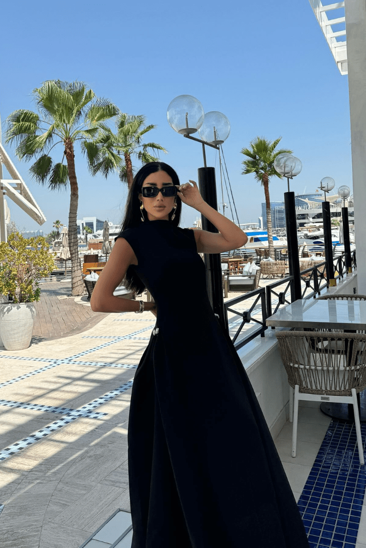 SOKYND Ofelia Mock Neck Maxi Dress DressSOKYND-309463-BLA-S-14999BlackS