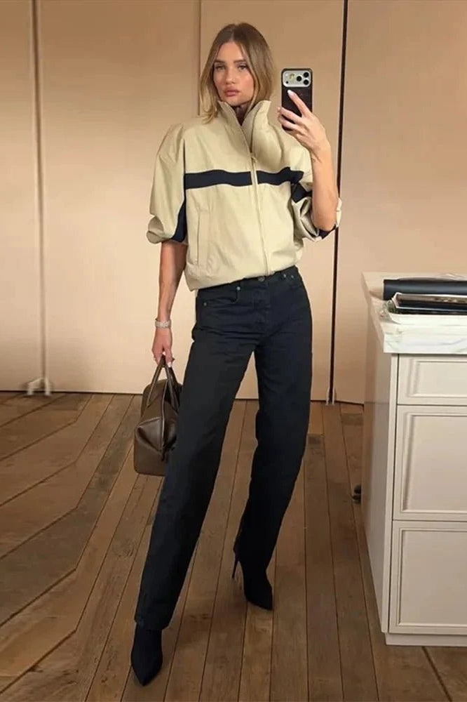 SOKYND Rachel Oversized Bomber Jacket JacketSOKYND-947735-M-OS-21079M