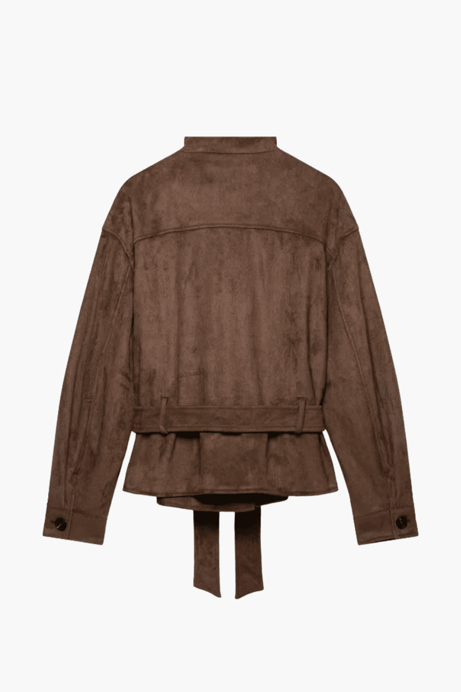 SOKYND Sarah Faux Suede Lace Up Jacket JacketSOKYND-923351-BRO-XS-05591BrownXS