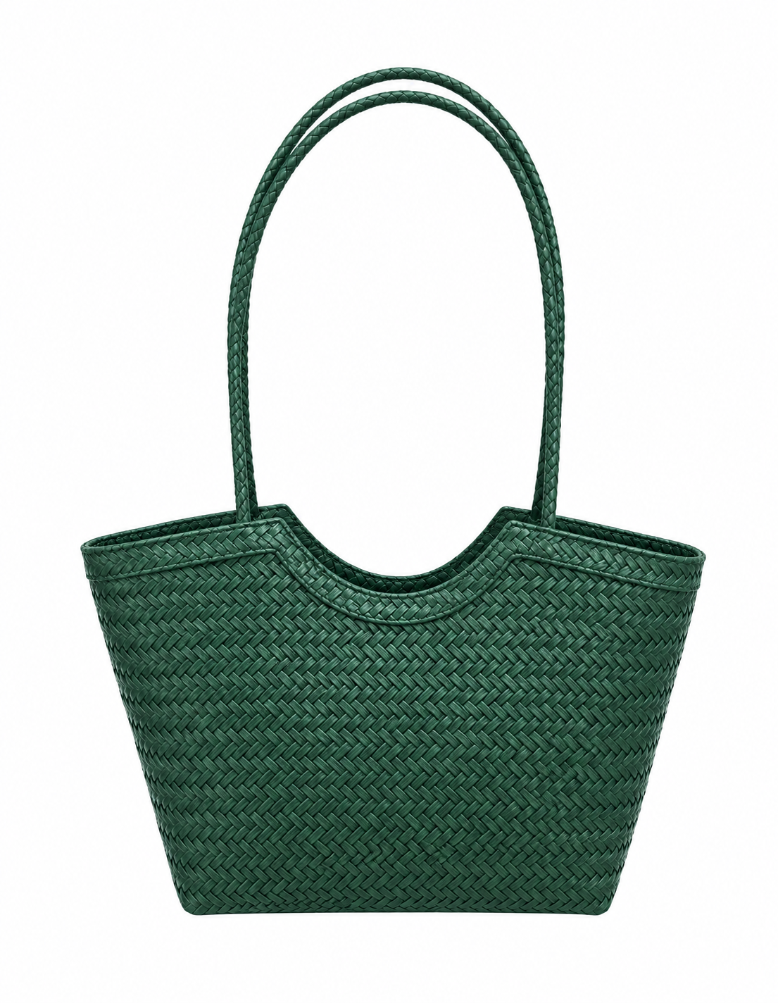 Anna Woven Faux Leather Bag
