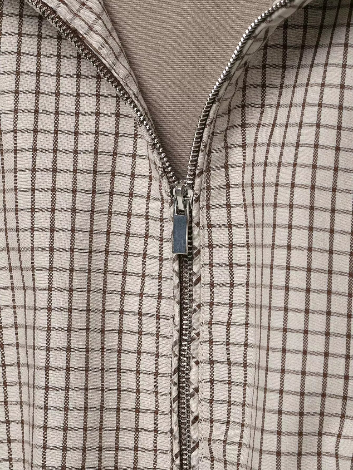Mila Plaid Hooded Cropped Jacket