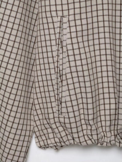 Mila Plaid Hooded Cropped Jacket