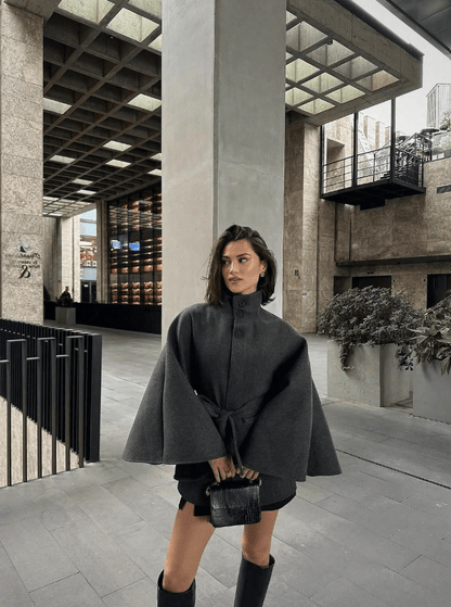 Gina Belted Cape Jacket