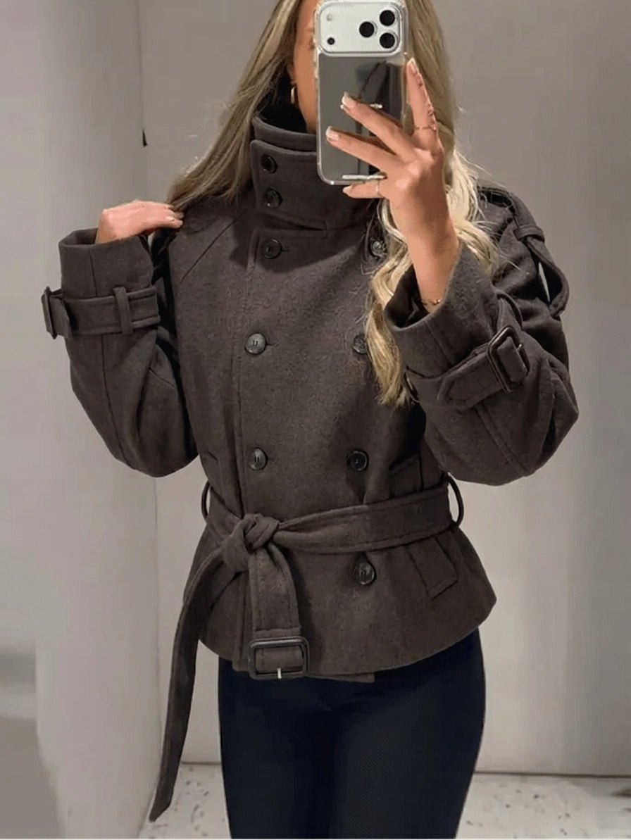 Alicia Double Breasted Belted Coat