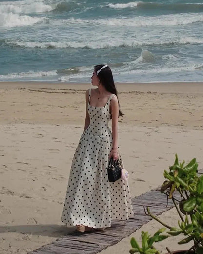 Martha Polka Dot Midi Dress