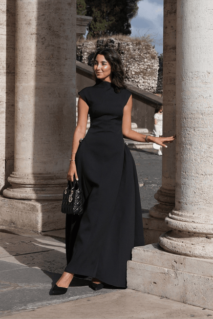 Ofelia Mock Neck Maxi Dress