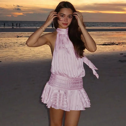 Tacita Backless Mini Dress