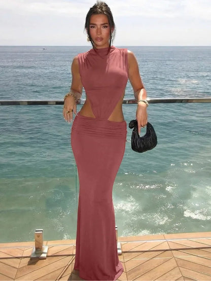 Matilda Cutout Backless Maxi Dress