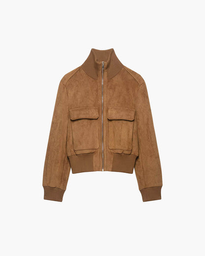 Amanda Cropped Bomber Jacket