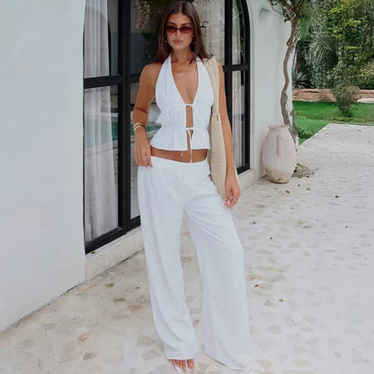 Lerma Halter Cotton Two-Piece Set