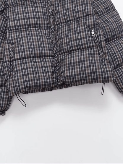 Sabrina Plaid Puffer Jacket