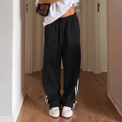Lily Striped Drawstring Sweatpants