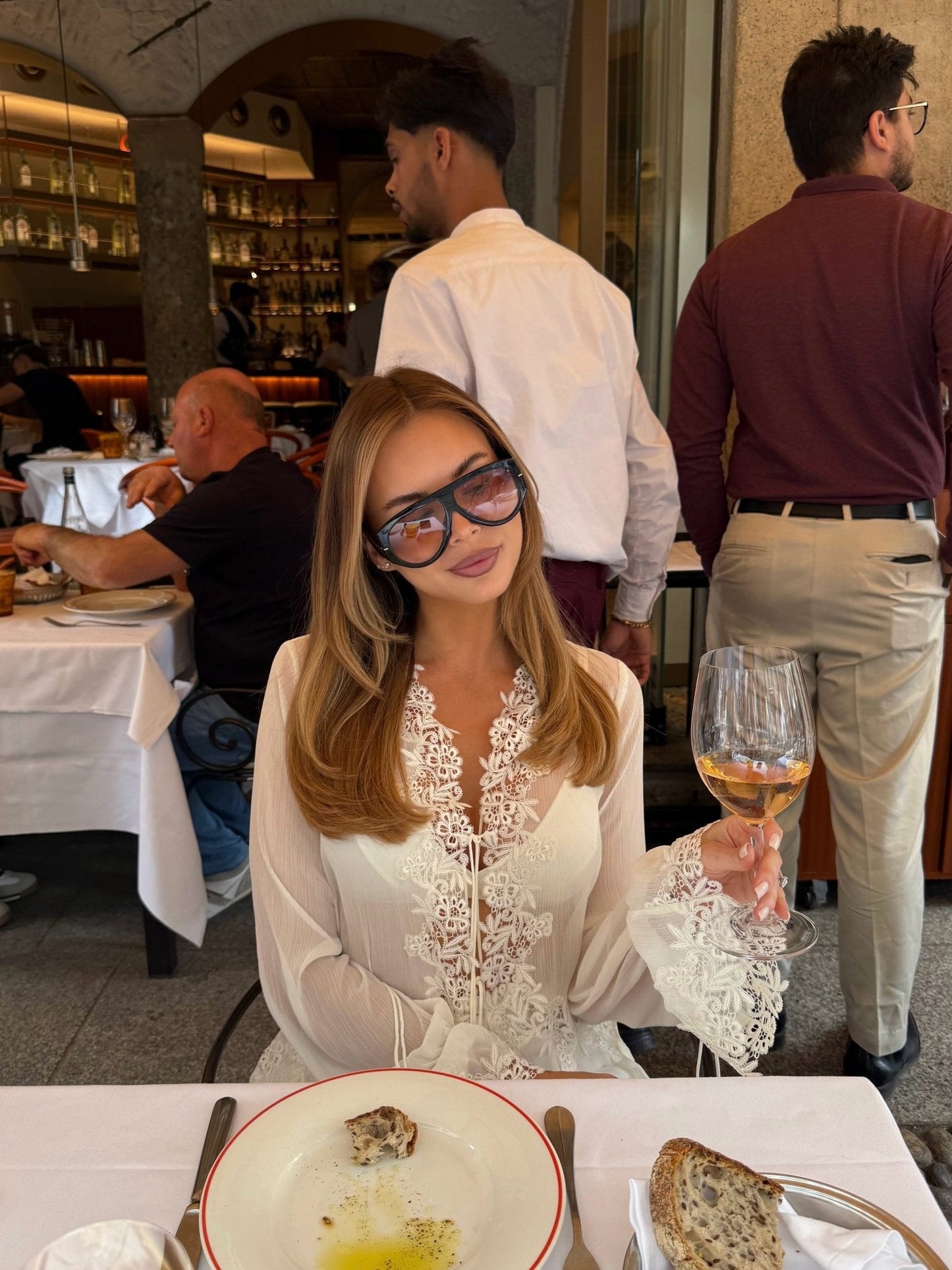Amaia Front-Tie Lace Top
