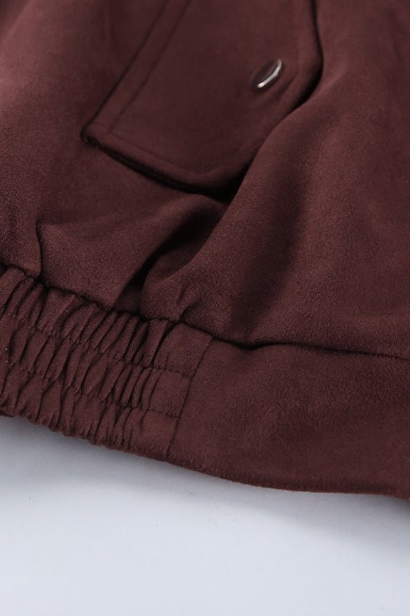 SOKYND Audrey Relaxed Suede Coat JacketSOKYND-105751-BRO-L-09239BrownL