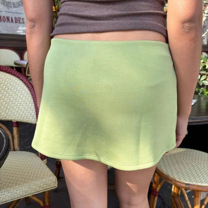 SOKYND Briar Low - Waist Bodycon Mini Skort BottomsGreenS