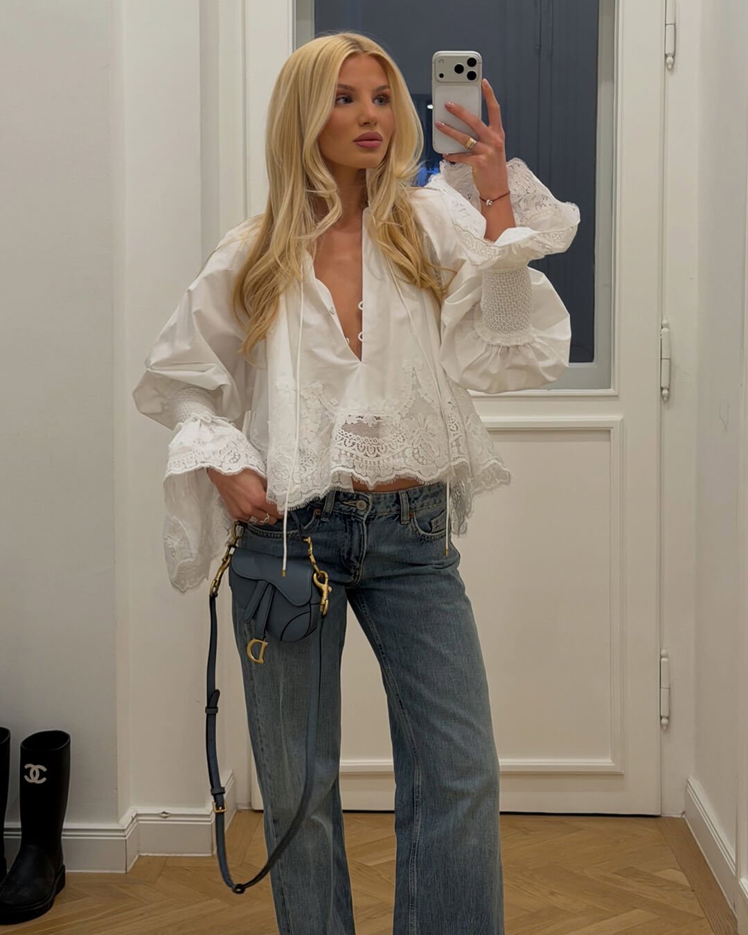 SOKYND Carla Embroidery Lace Trim Blouse BlouseSOKYND-464087-S-OS-37495S
