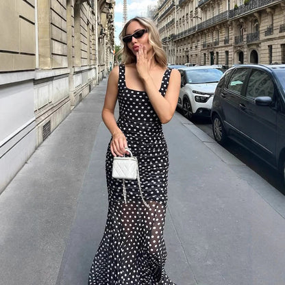 SOKYND Cecile Psychedelic Swirl Bodycon Dress DressBlackL