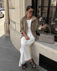 Delphine High-Neck Suede Jacket