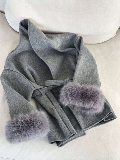 SOKYND Ellianna Faux Fur Coat Coats & JacketsCm1767356248751930600GrayS