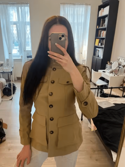 SOKYND Emilia Tailored Stand Collar Jacket JacketSOKYND-248407-BEI-S-30935BeigeS