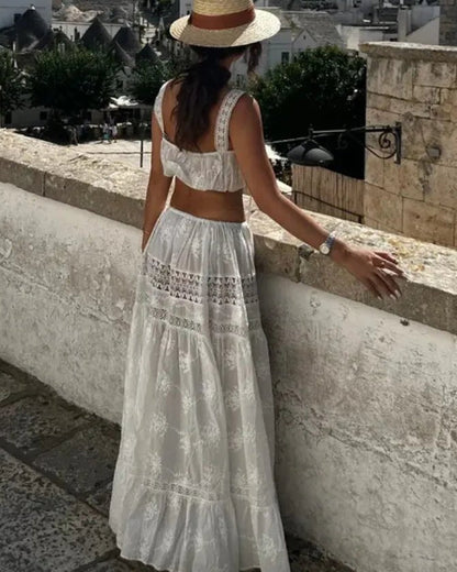 SOKYND Hanna Bohemian Crop Top Maxi Skirt Set Matching SetsSOKYND-968215-STR-S-60375StrapS