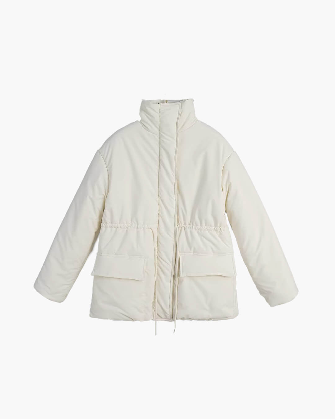 SOKYND Hanna Stand Collar Padded Puffer Coat CoatSOKYND-983063-BEI-S-89207BeigeS