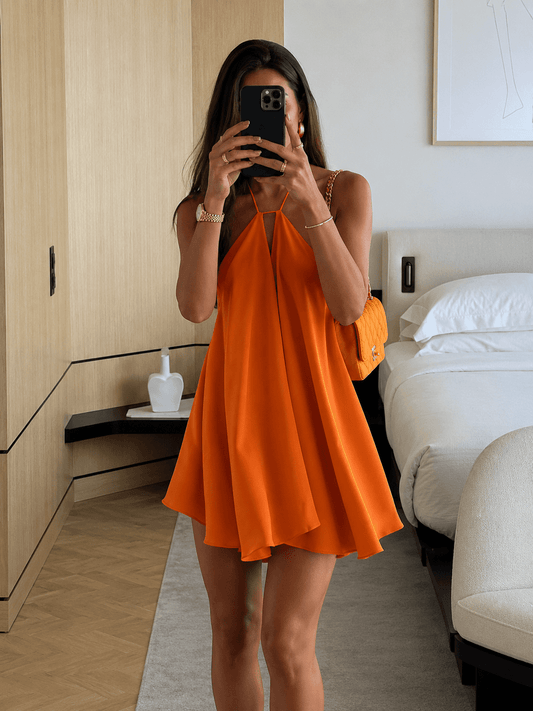 SOKYND Harper Halter Mini Dress DressSOKYND-818775-ORA-XS-30903OrangeXS