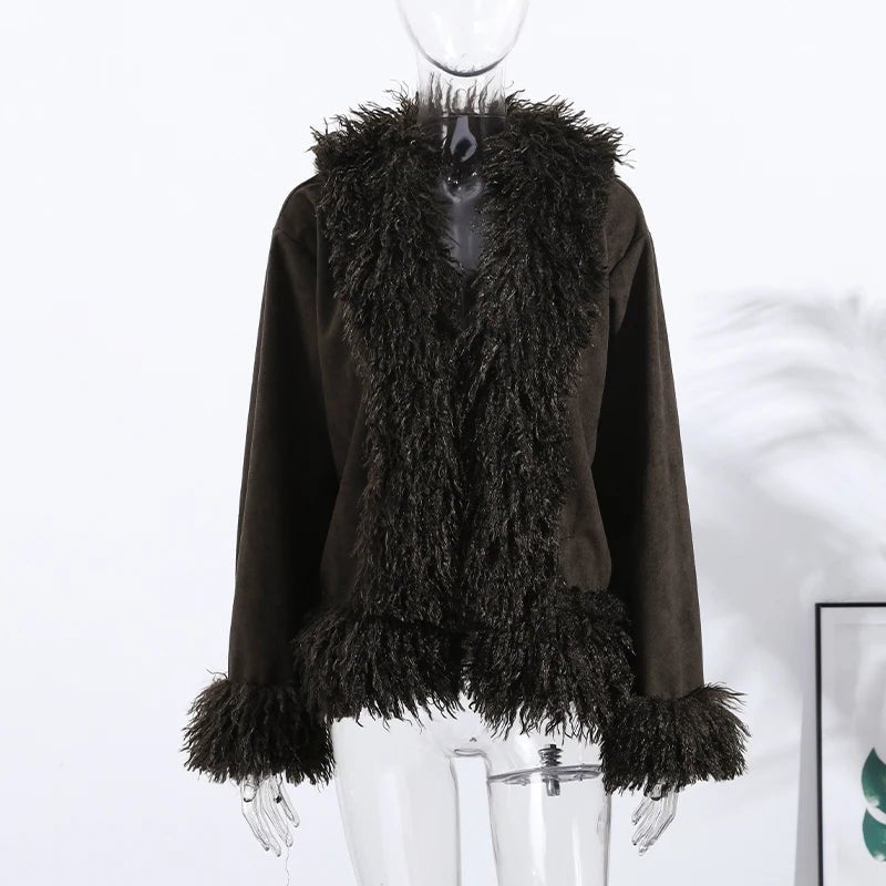 SOKYND Jedda Plush Faux Fur Coat Coats & Jacketspj1767625273826930229BrownL