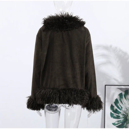 SOKYND Jedda Plush Faux Fur Coat Coats & Jacketspj1767625273826930229BrownL